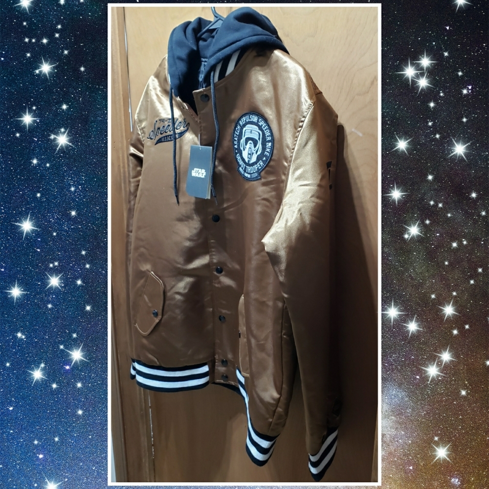👍🏻HPx2👍🏻🔥Star Wars Heroes & Villains Scout Trooper Bomber Jacket🔥 - Picture 4 of 13